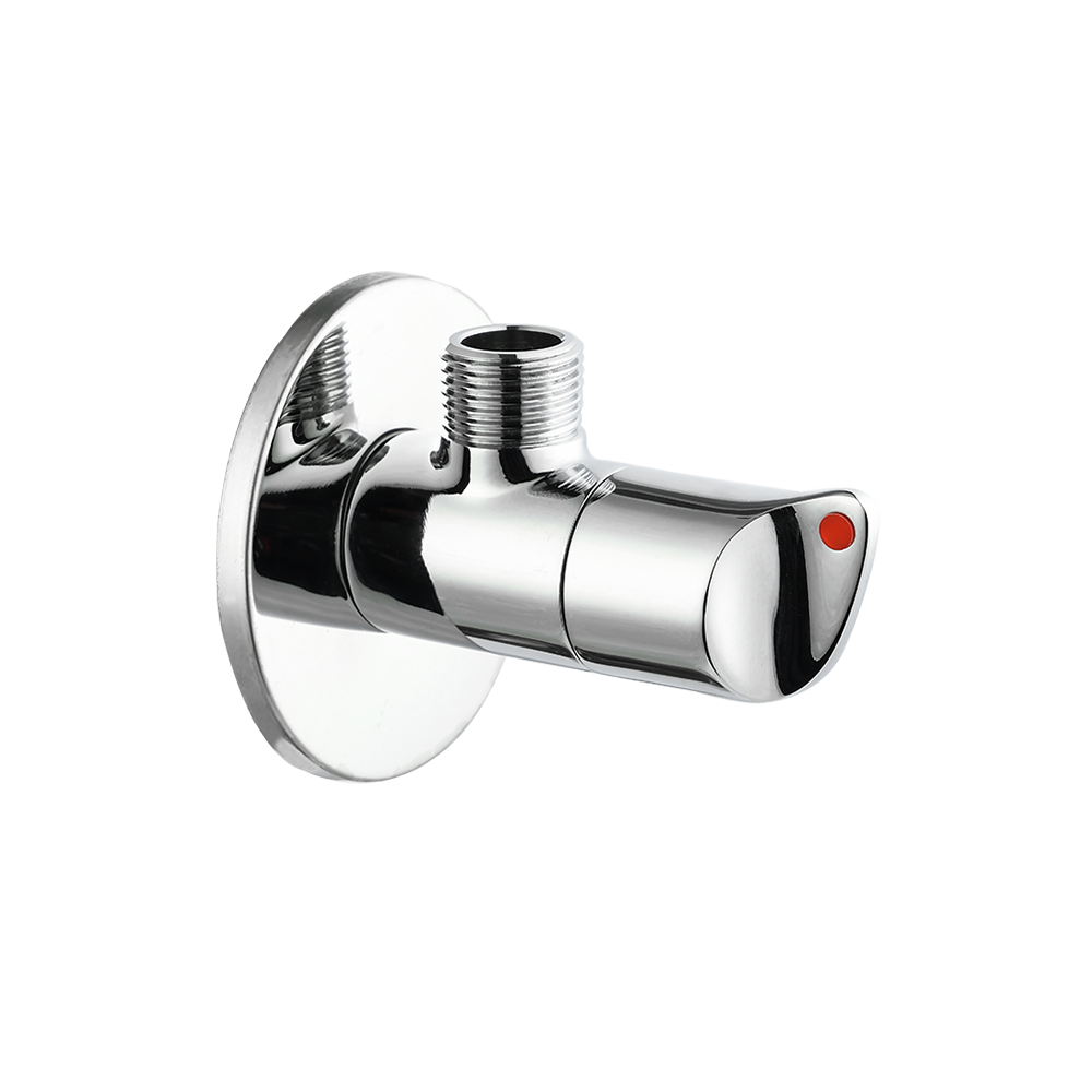 CML2053 Designer angle valve 1/2 x 1/2 Inch chrome-plated brass angle valve with ceramic sealing for bathroom